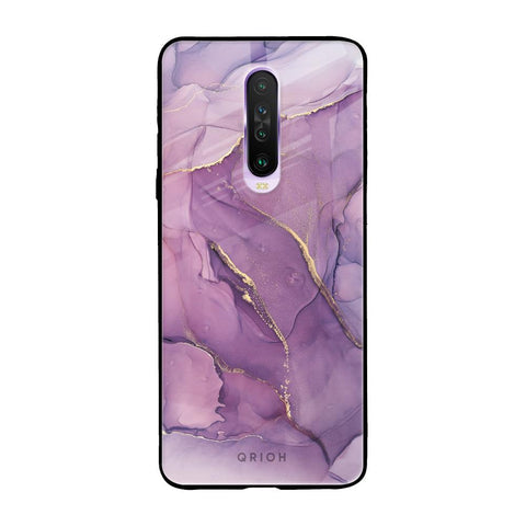 Purple Gold Marble Glossy Case for Poco X2