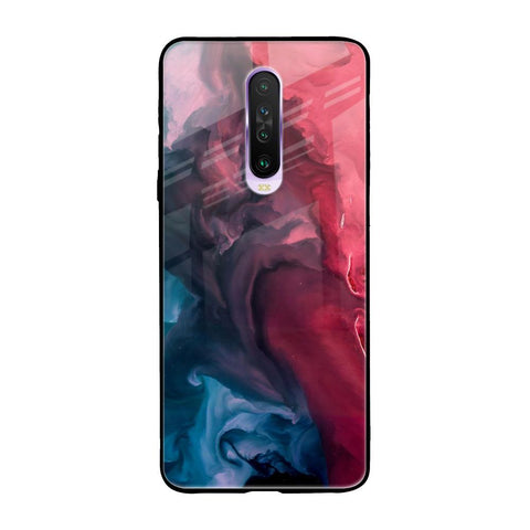Blue & Red Smoke Glossy Case for Poco X2