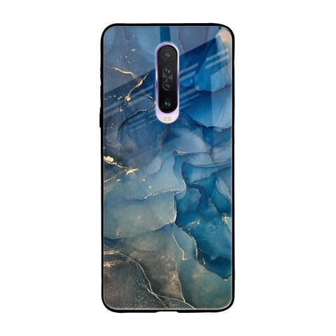 Blue Cool Marble Glossy Case for Poco X2