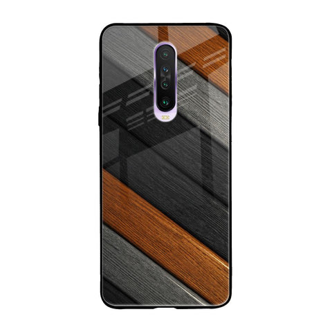 Tri Color Wood Glossy Case for Poco X2