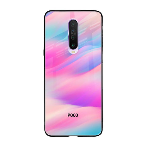 Colorful Waves Glossy case for Poco X2