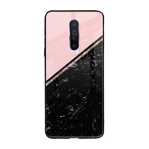 Marble Texture Pink Glossy Case For Poco X2