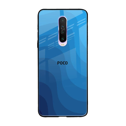 Blue Wave Abstract Glossy Case for Poco X2
