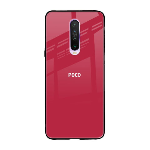 Solo Maroon Glossy case for Poco X2