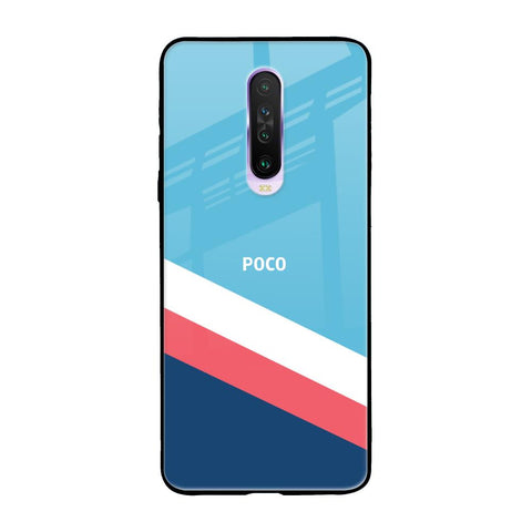 Pink & White Stripes Glossy Case For Poco X2