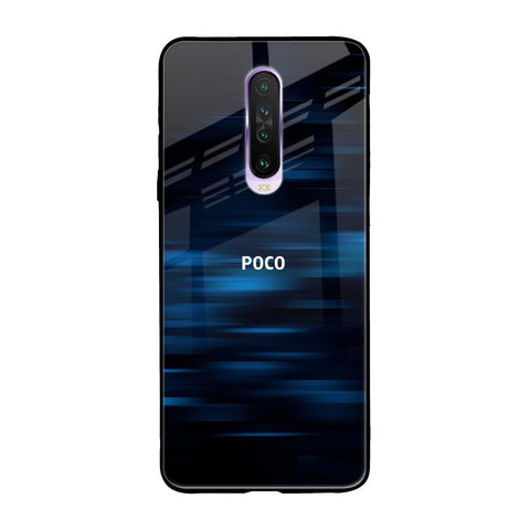 Blue Rough Abstract Glossy Case for Poco X2