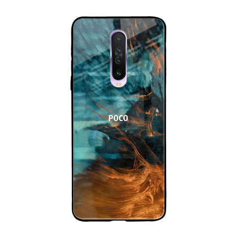 Golden Splash Glossy Case for Poco X2