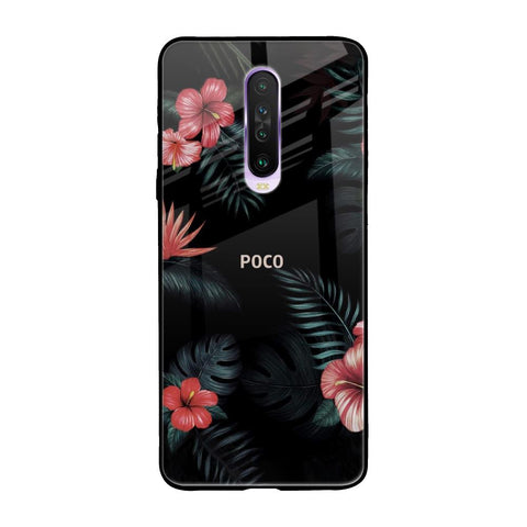 Tropical Art Flower Glossy Case for Poco X2