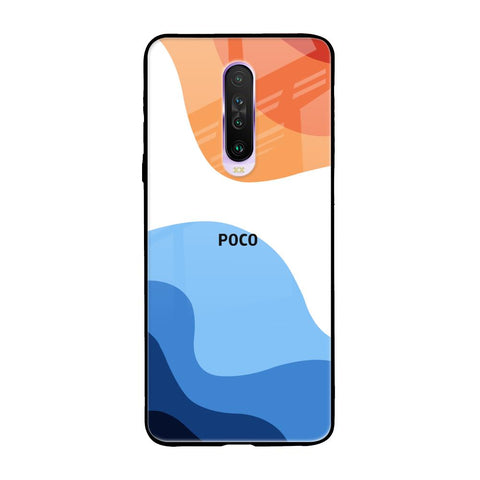 Wavy Color Pattern Glossy Case for Poco X2