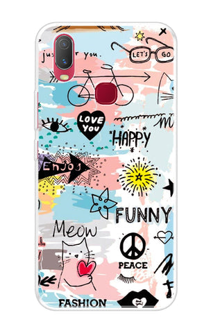 Happy Doodle Soft Cover for Vivo Y11 2019