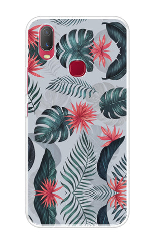 Retro Floral Leaf Soft Cover for Vivo Y11 2019