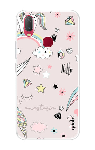 Unicorn Doodle Soft Cover For Vivo Y11 2019