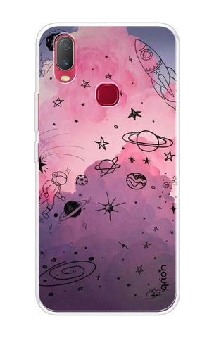 Space Doodles Art Soft Cover For Vivo Y11 2019