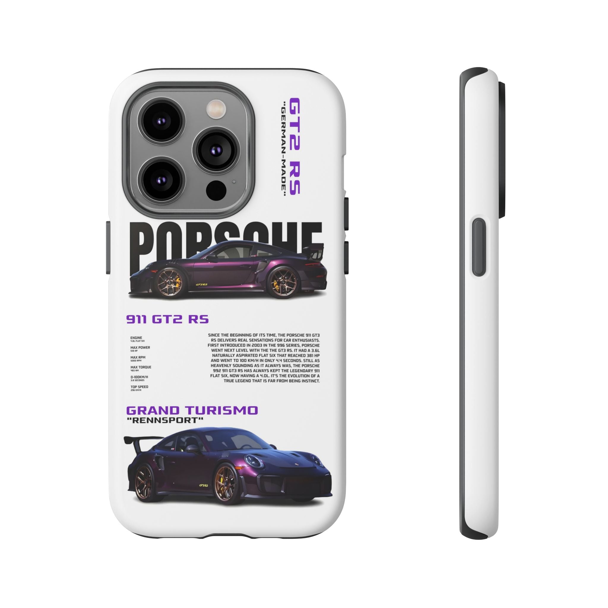 Violet Velocity Tough Case  Available For All iPhone Models