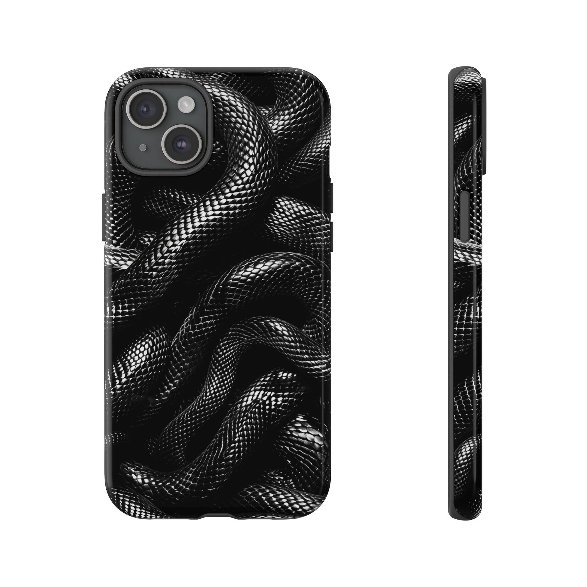 Black Snakes Premium Tough Shining Phone Case (Double Layer) Available For All iPhone Models