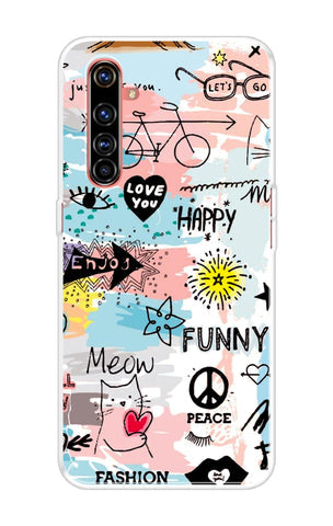 Happy Doodle Soft Cover for Realme X50 Pro