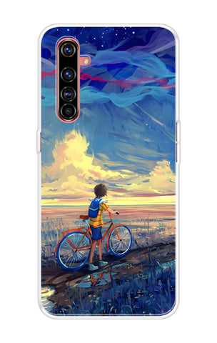 Riding Bicycle to Dreamland Soft Cover for Realme X50 Pro