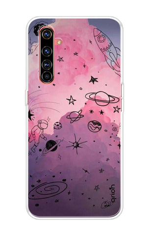 Space Doodles Art Soft Cover For Realme X50 Pro