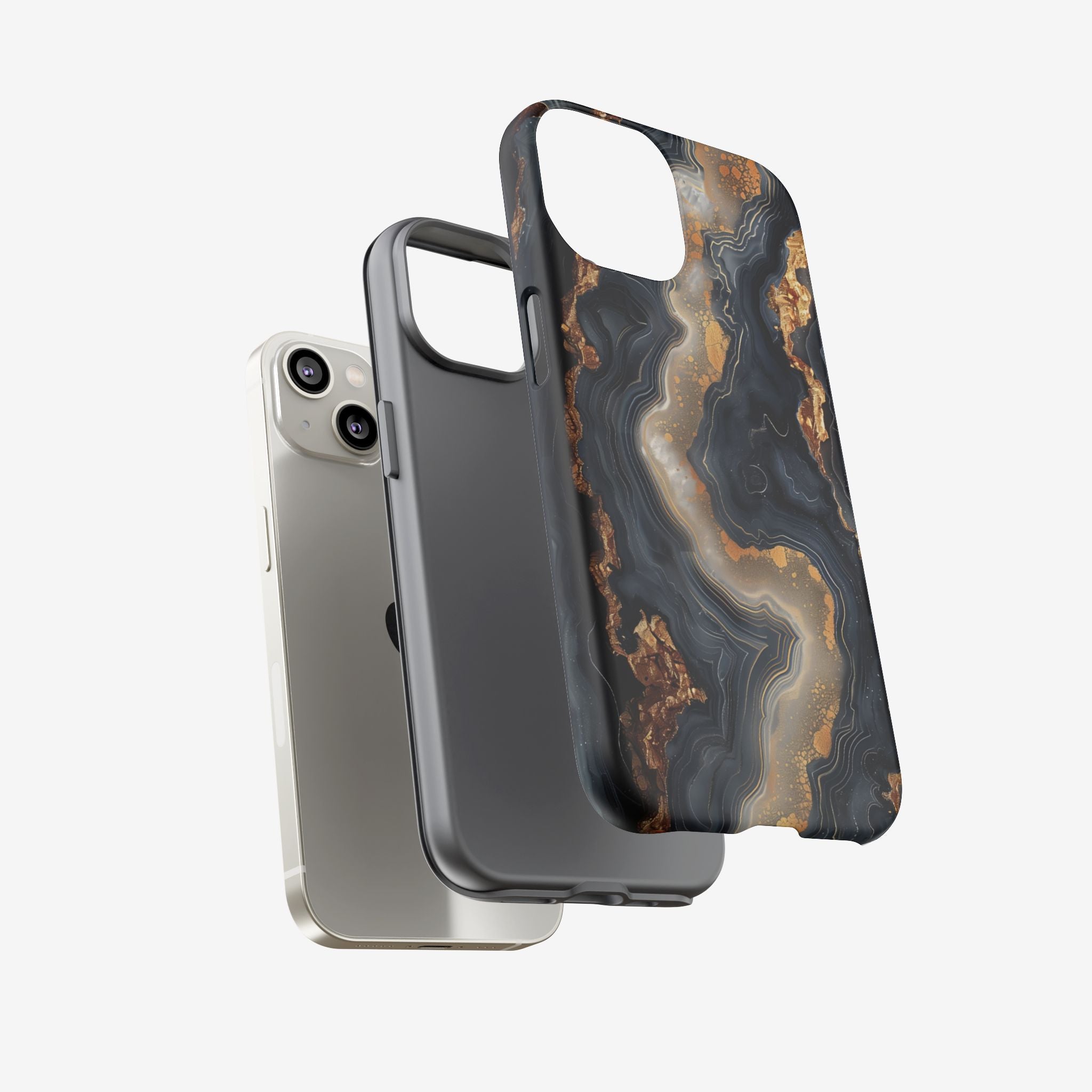 Midnight Agate Premium Tough Shining Phone Case (Double Layer) Available For All iPhone Models