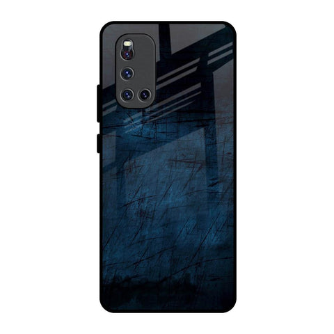 Dark Blue Grunge Glossy Case for Vivo V19