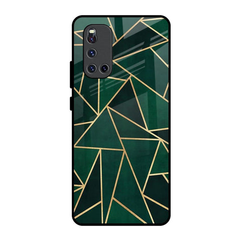 Abstract Green Glossy Case For Vivo V19