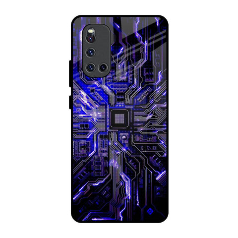 Techno Color Pattern Glossy Case For Vivo V19