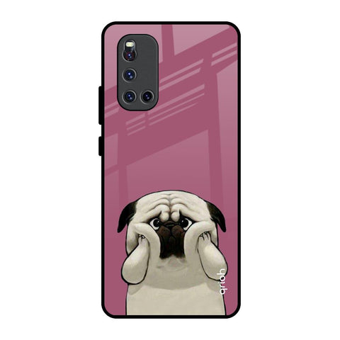 Funny Pug Face Glossy Case For Vivo V19