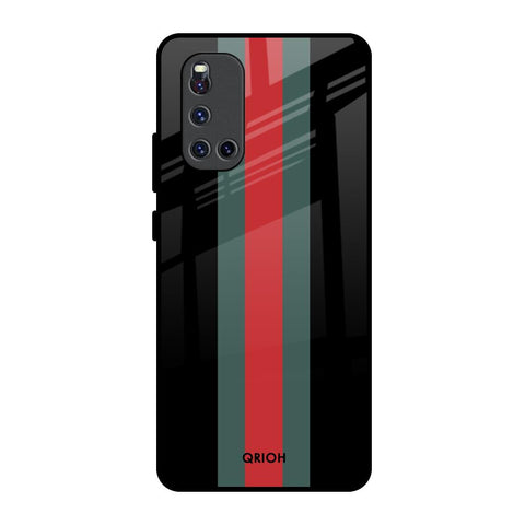 Vertical Stripes Glossy Case for Vivo V19