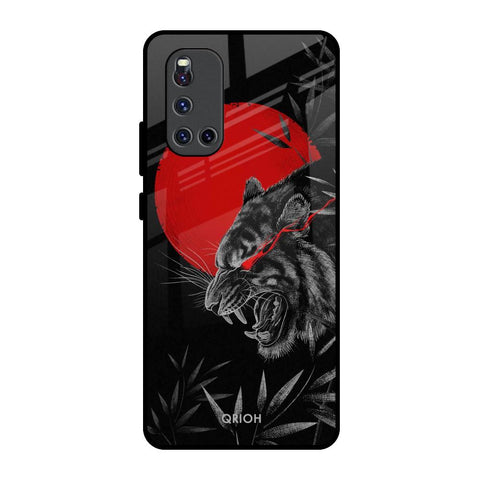 Red Moon Tiger Glossy Case for Vivo V19