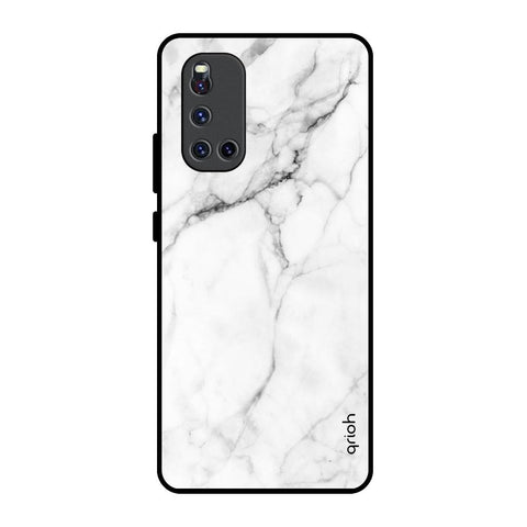 Modern White Marble Glossy Case for Vivo V19