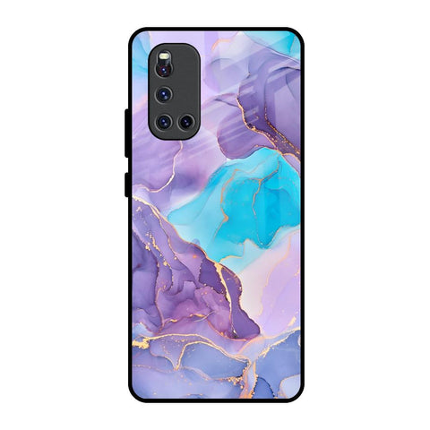 Alcohol ink Marble Glossy Case for Vivo V19