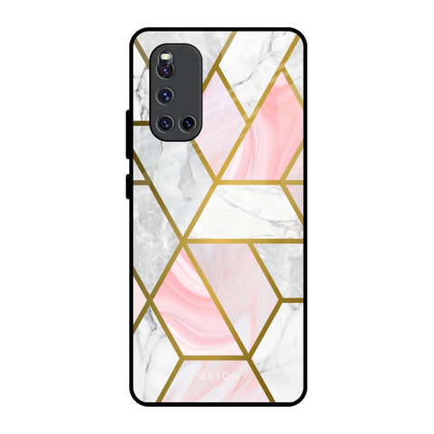 Geometrical Marble Glossy Case for Vivo V19