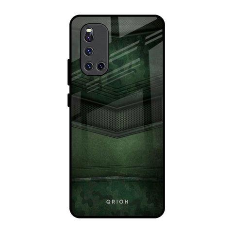 Green Leather Glossy Case for Vivo V19