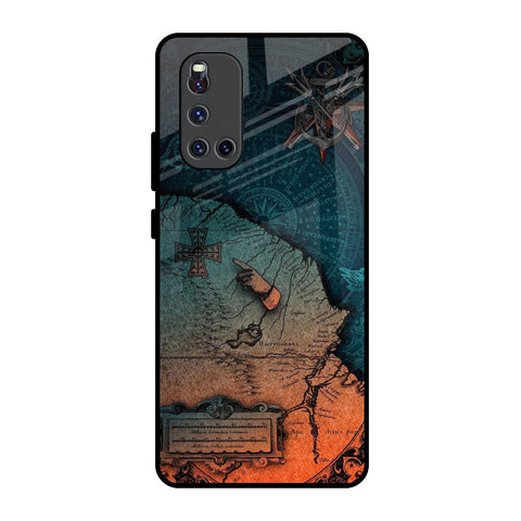 Geographical Map Glossy Case for Vivo V19
