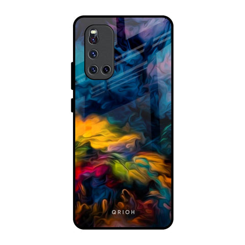 Multicolor Oil Painting Glossy Case for Vivo V19