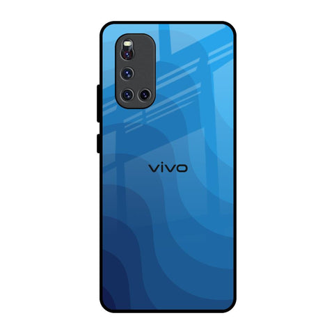 Blue Wave Abstract Glossy Case for Vivo V19