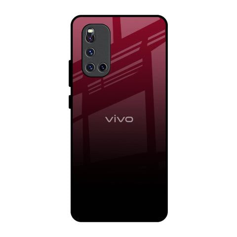 Wine Red Glossy Case For Vivo V19
