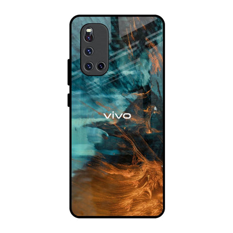 Golden Splash Glossy Case for Vivo V19