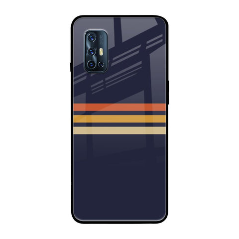Tricolor Stripes Glossy Case For Vivo V19
