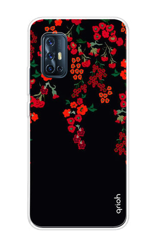 Floral Deco Soft Cover For Vivo V19