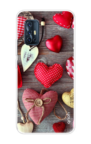 Valentine Hearts Soft Cover for Vivo V19