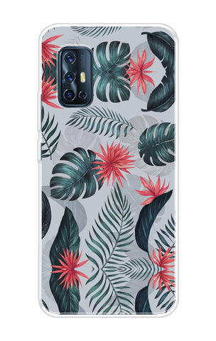 Retro Floral Leaf Soft Cover for Vivo V19