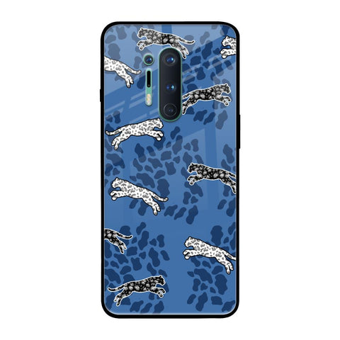 Blue Cheetah Glossy Case for OnePlus 8 Pro