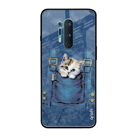 Kitty In Pocket Glossy Case For OnePlus 8 Pro