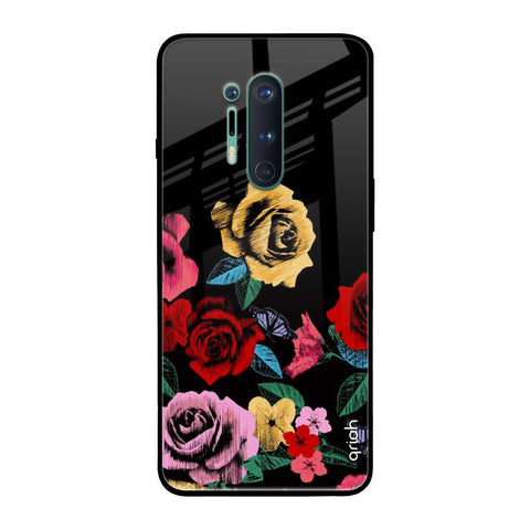 Floral Decorative Glossy Case For OnePlus 8 Pro