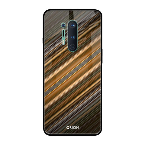 Diagonal Slash Pattern Glossy Case for OnePlus 8 Pro
