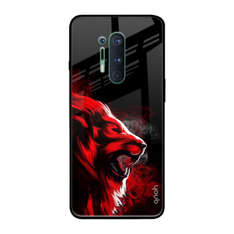 Red Angry Lion Glossy Case for OnePlus 8 Pro
