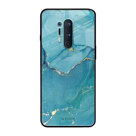 Blue Golden Glitter Glossy Case for OnePlus 8 Pro