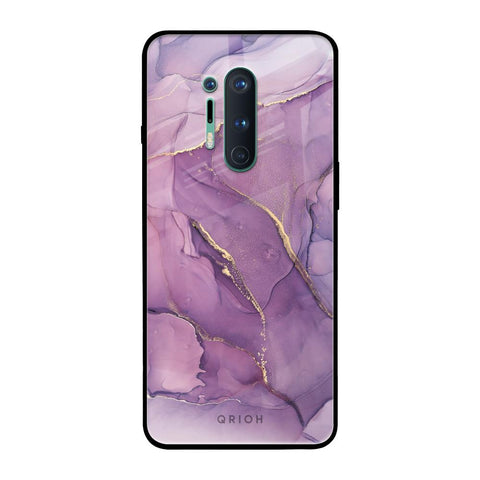 Purple Gold Marble Glossy Case for OnePlus 8 Pro
