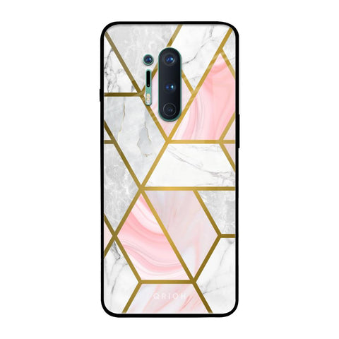 Geometrical Marble Glossy Case for OnePlus 8 Pro